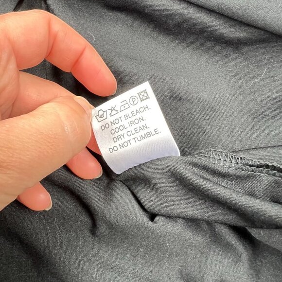 BLUSH Street Couture Women's S Black Wrap Lace Maternity Maxi Dress - Picture 8 of 8